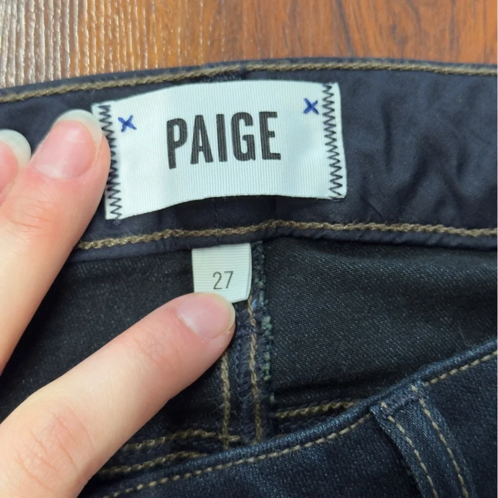 PAIGE Women's Skinny Jeans in Dark Blue - Picture 2 of 5